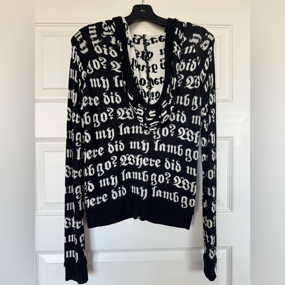 L.A.M.B. "Where Did My Lamb Go?" Cashmere Hoodie - Picture 9 of 9